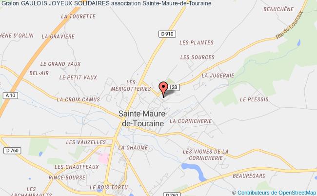 plan association Gaulois Joyeux Solidaires Sainte-Maure-de-Touraine