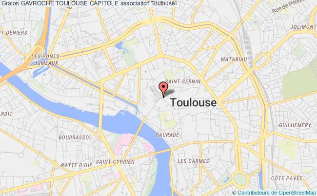 plan association Gavroche Toulouse Capitole Toulouse