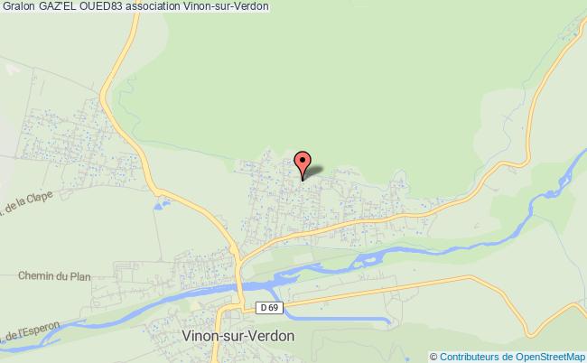 plan association Gaz'el Oued83 Vinon-sur-Verdon