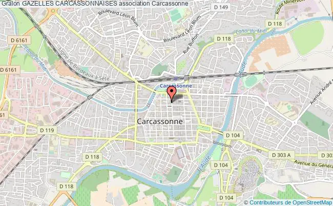 plan association Gazelles Carcassonnaises Carcassonne
