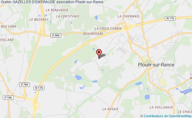 plan association Gazelles D'emeraude Plouër-sur-Rance
