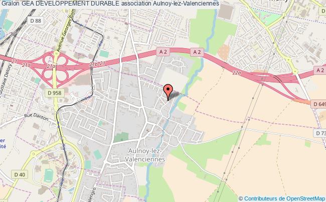 plan association Gea Developpement Durable Aulnoy-lez-Valenciennes