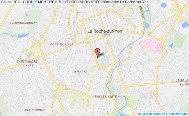 plan association Gea - Groupement D'employeurs Associatifs Roche-sur-Yon