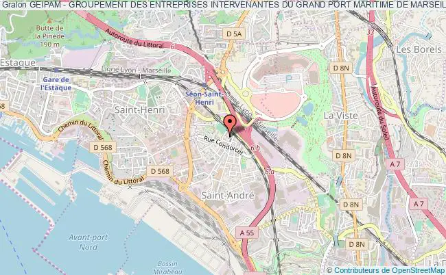 plan association Geipam - Groupement Des Entreprises Intervenantes Du Grand Port Maritime De Marseille Marseille