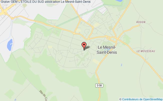 plan association Gem L'etoile Du Sud Mesnil-Saint-Denis