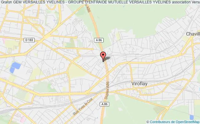 plan association Gem Versailles Yvelines - Groupe D'entraide Mutuelle Versailles Yvelines Versailles