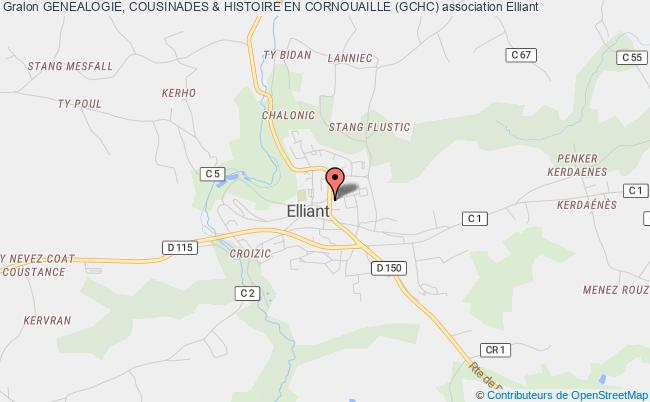 plan association Genealogie, Cousinades & Histoire En Cornouaille (gchc) Elliant