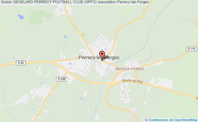 plan association Genelard Perrecy Football Club (gpfc) Perrecy-les-Forges