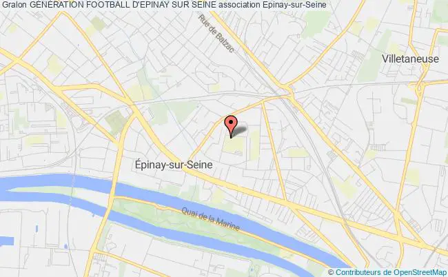plan association GÉnÉration Football D'epinay Sur Seine Épinay-sur-Seine