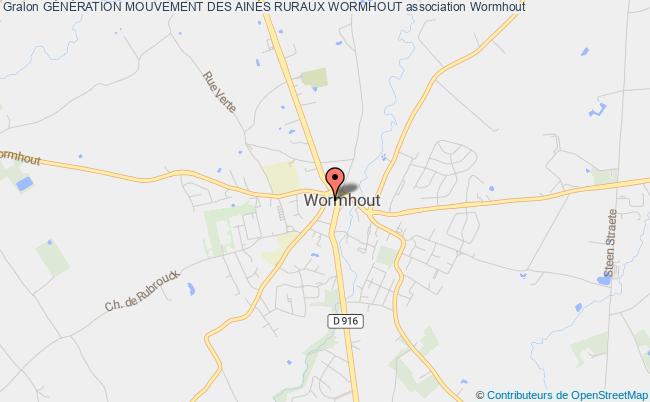plan association GÉnÉration Mouvement Des AinÉs Ruraux Wormhout Wormhout