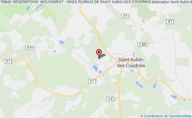 plan association Generations  Mouvement - Aines Ruraux De Saint Aubin Des Coudrais Saint-Aubin-des-Coudrais