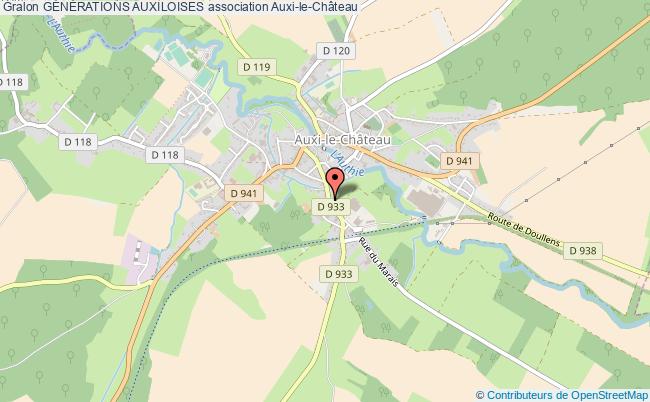 plan association GÉnÉrations Auxiloises Auxi-le-Château