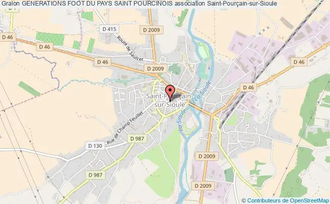 plan association Generations Foot Du Pays Saint Pourcinois Saint-Pourçain-sur-Sioule