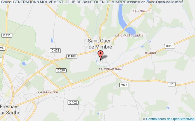 plan association Generations Mouvement -club De Saint Ouen De Mimbre Saint-Ouen-de-Mimbré