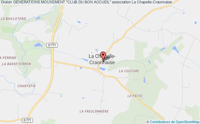 plan association GÉnÉrations Mouvement "club Du Bon Accueil" La    Chapelle-Craonnaise