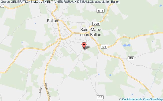 plan association Generations Mouvement Aines Ruraux De Ballon Ballon-Saint Mars