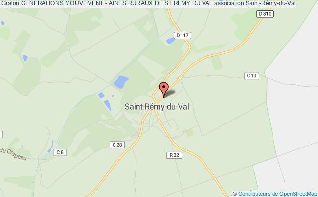 plan association Generations Mouvement - AÎnes Ruraux De St Remy Du Val Saint-Rémy-du-Val