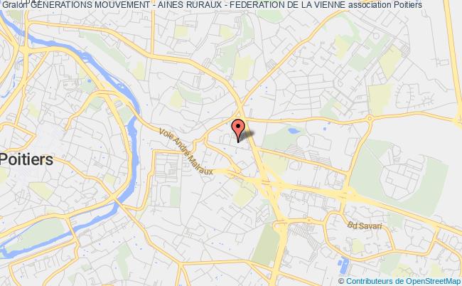 plan association Generations Mouvement - Aines Ruraux - Federation De La Vienne Poitiers