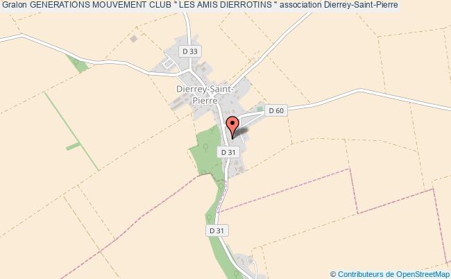 plan association Generations Mouvement Club " Les Amis Dierrotins " Dierrey-Saint-Pierre