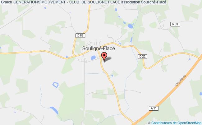 plan association Generations Mouvement - Club  De Souligne Flace Souligné-Flacé