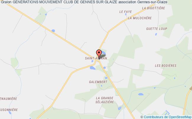 plan association GÉnÉrations Mouvement Club De Gennes Sur Glaize Gennes-sur-Glaize