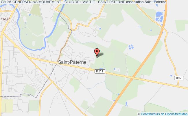 plan association Generations Mouvement - Club De L'amitie - Saint Paterne Saint-Paterne