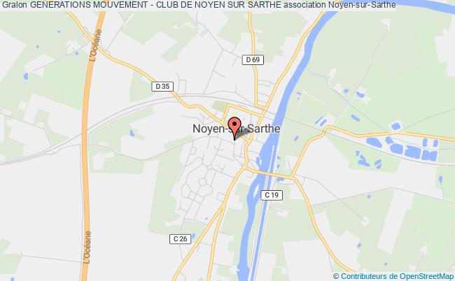 plan association Generations Mouvement - Club De Noyen Sur Sarthe Noyen-sur-Sarthe