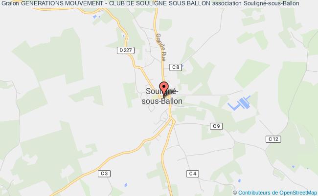 plan association Generations Mouvement - Club De Souligne Sous Ballon Souligné-sous-Ballon