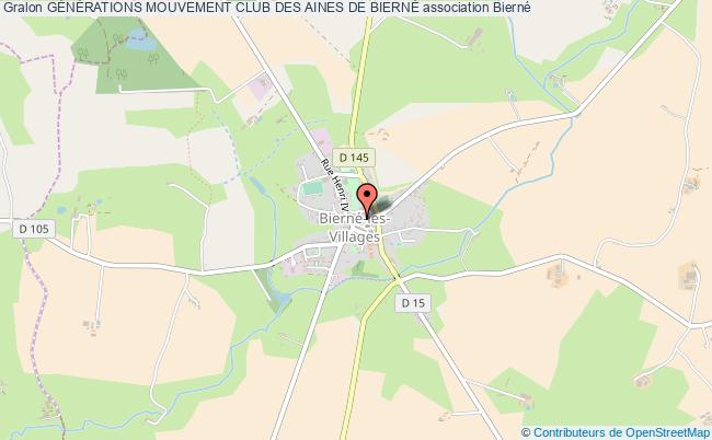 plan association GÉnÉrations Mouvement Club Des Aines De BiernÈ Bierné