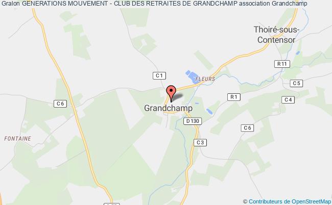 plan association Generations Mouvement - Club Des Retraites De Grandchamp Grandchamp
