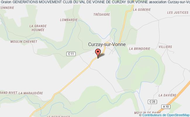 plan association Generations Mouvement Club Du Val De Vonne De Curzay Sur Vonne Curzay-sur-Vonne