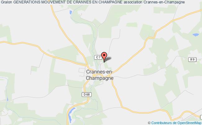 plan association Generations Mouvement De Crannes En Champagne Crannes-en-Champagne