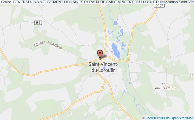 plan association Generations Mouvement Des Aines Ruraux De Saint Vincent Du LorouËr Saint-Vincent-du-Lorouër