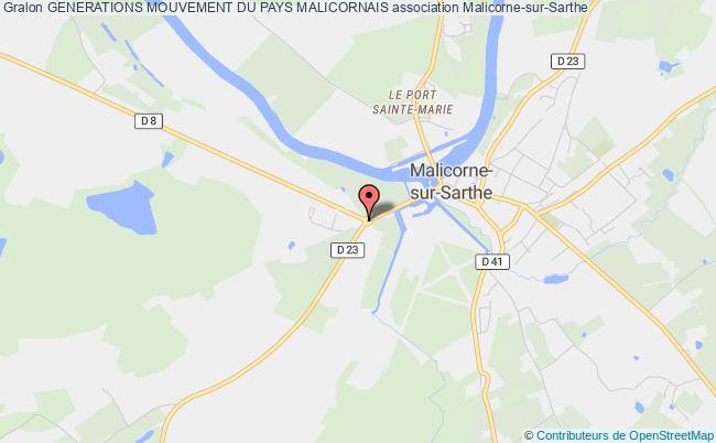 plan association Generations Mouvement Du Pays Malicornais Malicorne-sur-Sarthe