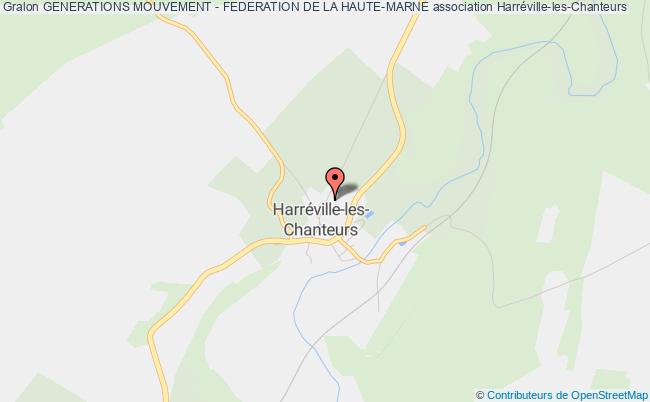 plan association Generations Mouvement - Federation De La Haute-marne Harréville-les-Chanteurs