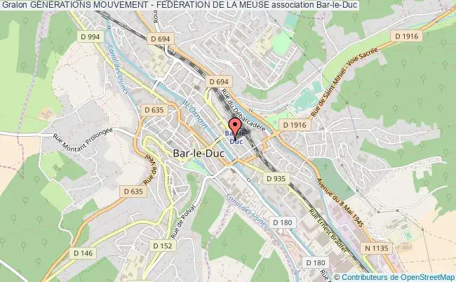 plan association GÉnÉrations Mouvement - FÉdÉration De La Meuse Bar-le-Duc