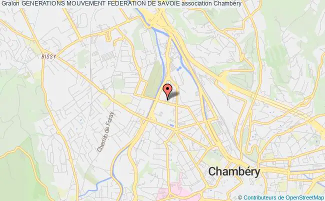 plan association Generations Mouvement Federation De Savoie Chambéry