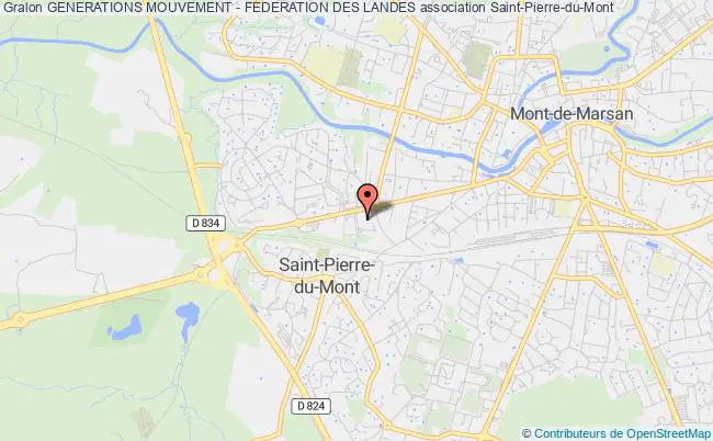 plan association Generations Mouvement - Federation Des Landes Saint-Pierre-du-Mont