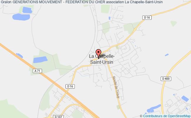 plan association Generations Mouvement - Federation Du Cher La    Chapelle-Saint-Ursin