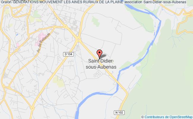 GENERATIONS MOUVEMENT LES AINES RURAUX DE LA PLAINE