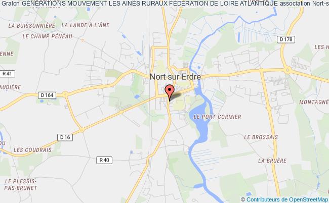 plan association GÉnÉrations Mouvement Les AinÉs Ruraux FÉdÉration De Loire Atlantique Nort-sur-Erdre