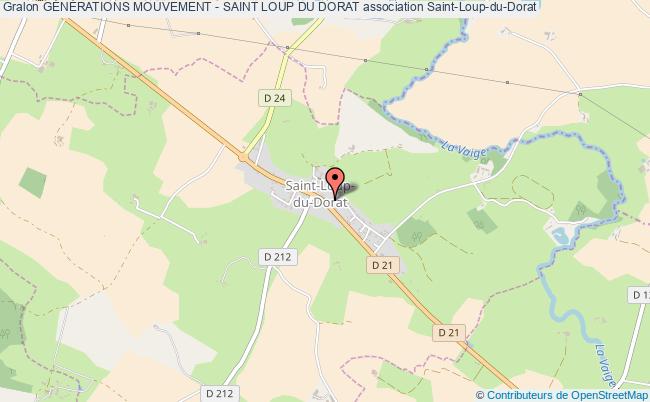 plan association GÉnÉrations Mouvement - Saint Loup Du Dorat Saint-Loup-du-Dorat