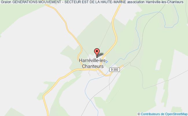 plan association GÉnÉrations Mouvement - Secteur Est De La Haute-marne Harréville-les-Chanteurs