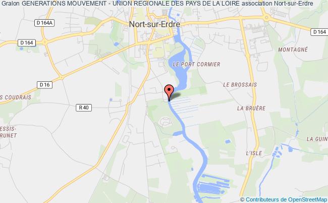 plan association Generations Mouvement - Union Regionale Des Pays De La Loire Nort-sur-Erdre