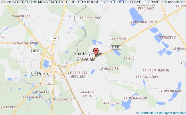 plan association Generations Mouvements - Club De La Bonne Entente De Saint Cyr Le Gravelais Saint-Cyr-le-Gravelais