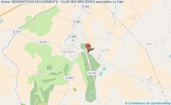plan association GÉnÉrations Mouvements - Club Des BruyÈres Le    Ham