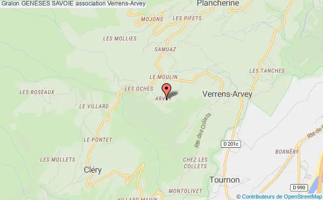 plan association GenÈses Savoie Verrens-Arvey