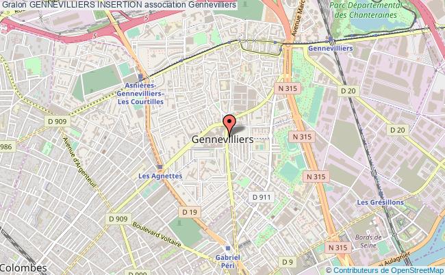 Plan de Gennevilliers - Voyages - Cartes Plan de Gennevilliers - Voyages - Cartes