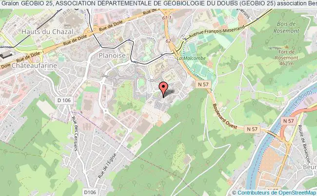 plan association GÉobio 25, Association DÉpartementale De GÉobiologie Du Doubs (gÉobio 25) Besançon