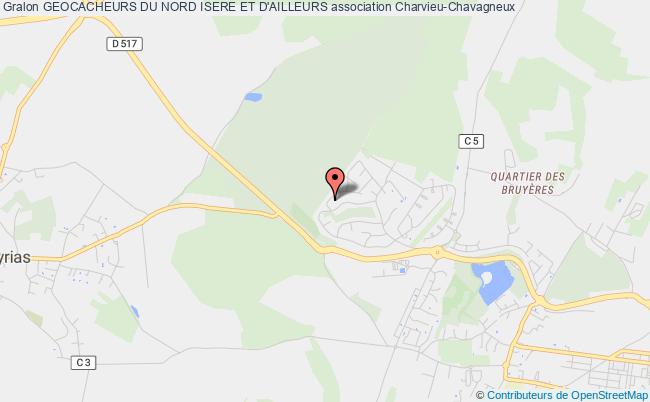 plan association Geocacheurs Du Nord Isere Et D'ailleurs Charvieu-Chavagneux